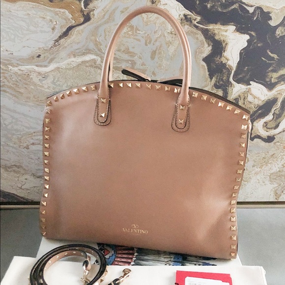 Valentino Allover Rockstud Dome Satchel - Picture 2 of 8